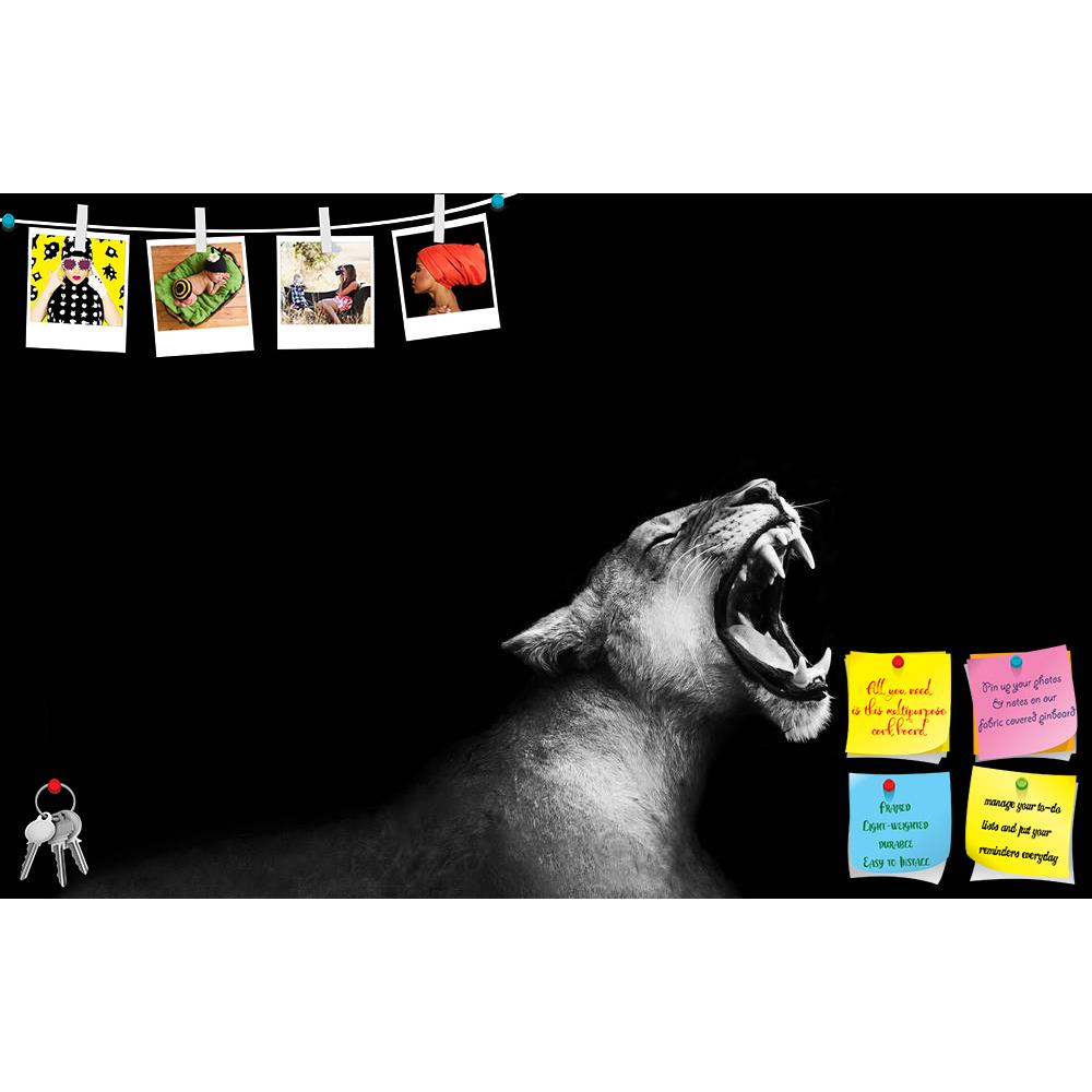 ArtzFolio Lion Roaring Printed Bulletin Board Notice Pin Board Soft Board | Frameless-Bulletin Boards Frameless-AZSAO17991024BLB_FL_L-Image Code 5002062 Vishnu Image Folio Pvt Ltd, IC 5002062, ArtzFolio, Bulletin Boards Frameless, Animals, Photography, lion, roaring, printed, bulletin, board, notice, pin, soft, frameless, pin up board, push pin board, extra large cork board, big pin board, notice board, small bulletin board, cork board, wall notice board, giant cork board, bulletin board, office notice boar