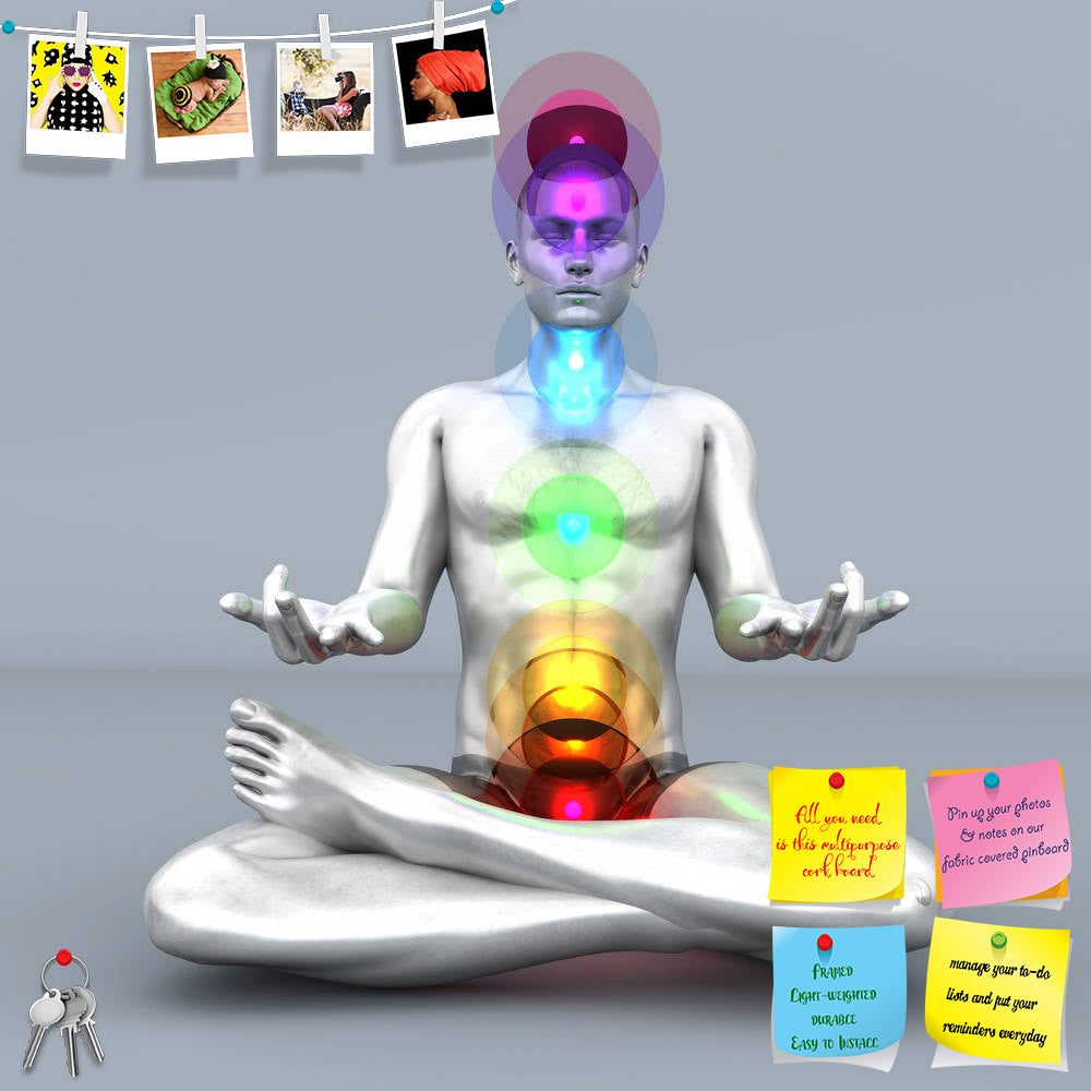 ArtzFolio Woman Performing A Full Chakra Meditation Printed Bulletin Board Notice Pin Board Soft Board | Frameless-Bulletin Boards Frameless-AZSAO17999524BLB_FL_L-Image Code 5002064 Vishnu Image Folio Pvt Ltd, IC 5002064, ArtzFolio, Bulletin Boards Frameless, Traditional, Digital Art, woman, performing, a, full, chakra, meditation, printed, bulletin, board, notice, pin, soft, frameless, rendered, illustration, pin up board, push pin board, extra large cork board, big pin board, notice board, small bulletin 