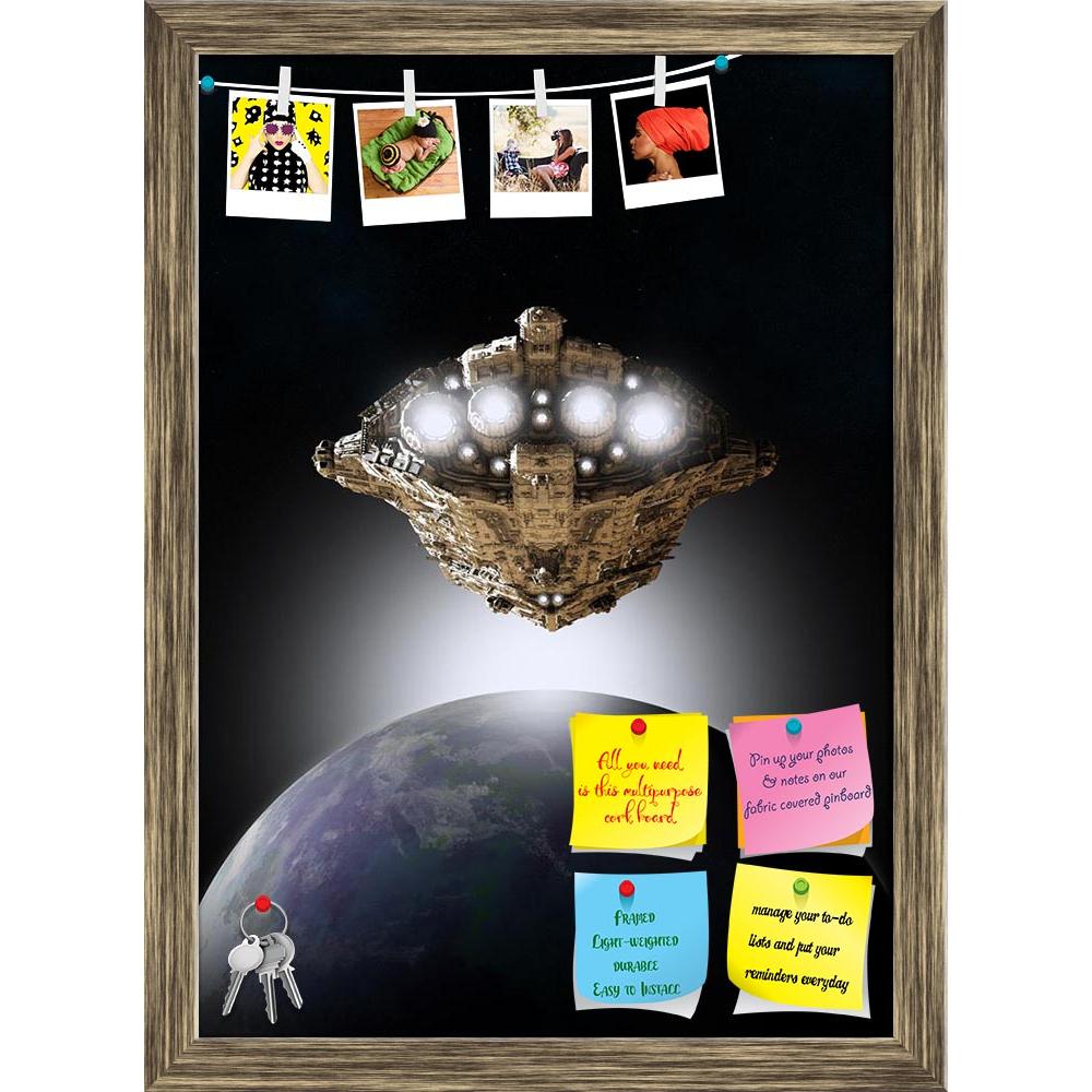 ArtzFolio Spaceship In Orbit Around An Earthlike Planet Printed Bulletin Board Notice Pin Board Soft Board | Framed-Bulletin Boards Framed-AZSAO18007019BLB_FR_L-Image Code 5002066 Vishnu Image Folio Pvt Ltd, IC 5002066, ArtzFolio, Bulletin Boards Framed, Fantasy, Places, Digital Art, spaceship, in, orbit, around, an, earthlike, planet, printed, bulletin, board, notice, pin, soft, framed, illustrated, science, fiction, scene, sun, rising, 3d, digitally, rendered, illustration, pin up board, push pin board, e
