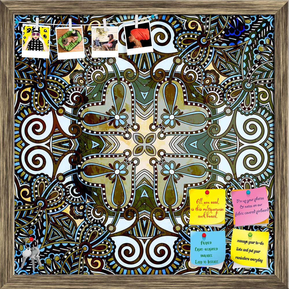 ArtzFolio Ornamental Floral Paisley Bandanna D5 Printed Bulletin Board Notice Pin Board Soft Board | Framed-Bulletin Boards Framed-AZSAO18016027BLB_FR_L-Image Code 5002068 Vishnu Image Folio Pvt Ltd, IC 5002068, ArtzFolio, Bulletin Boards Framed, Abstract, Digital Art, ornamental, floral, paisley, bandanna, d5, printed, bulletin, board, notice, pin, soft, framed, traditional, use, this, pattern, design, carpet, shawl, pillow, cushion, pin up board, push pin board, extra large cork board, big pin board, noti