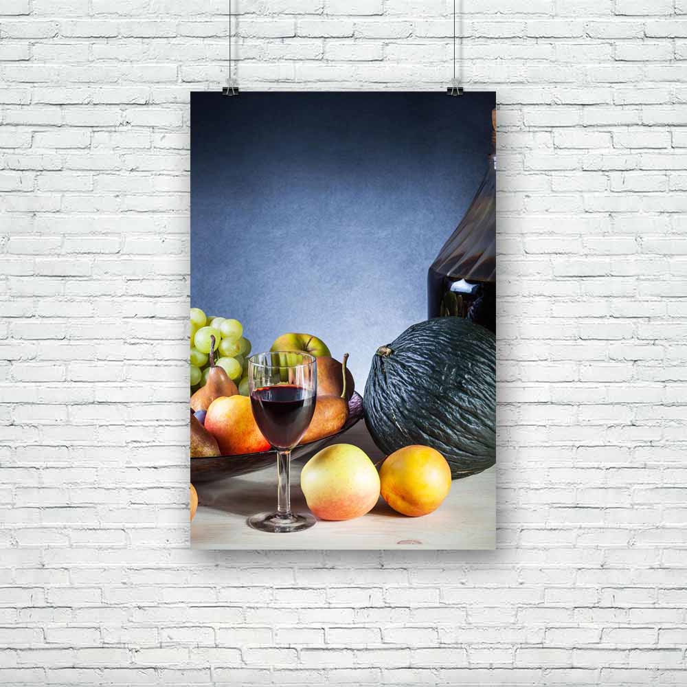 Still Life D2 Unframed Paper Poster-Paper Posters Unframed-POS_UN-IC 5002077 IC 5002077, Art and Paintings, Beverage, Black, Black and White, Countries, Cuisine, Food, Food and Beverage, Food and Drink, Fruit and Vegetable, Fruits, Landscapes, Love, Nature, Paintings, Retro, Romance, Scenic, Vintage, Wine, Wood, Metallic, still, life, d2, unframed, paper, poster, apple, art, autumn, beauty, bowl, bright, bunch, classical, color, colorful, composition, concept, cooking, country, decoration, delicious, drink,