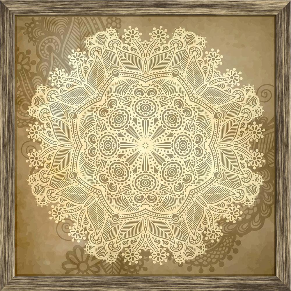 Pitaara Box Circle Lace Ornament Canvas Painting Synthetic Frame-Paintings Synthetic Framing-PBART18051994AFF_FW_L-Image Code 5002079 Vishnu Image Folio Pvt Ltd, IC 5002079, Pitaara Box, Paintings Synthetic Framing, Abstract, Digital Art, circle, lace, ornament, canvas, painting, synthetic, frame, round, ornamental, geometric, doily, pattern, framed canvas print, wall painting for living room with frame, canvas painting for living room, artzfolio, poster, framed canvas painting, wall painting with frame, ca