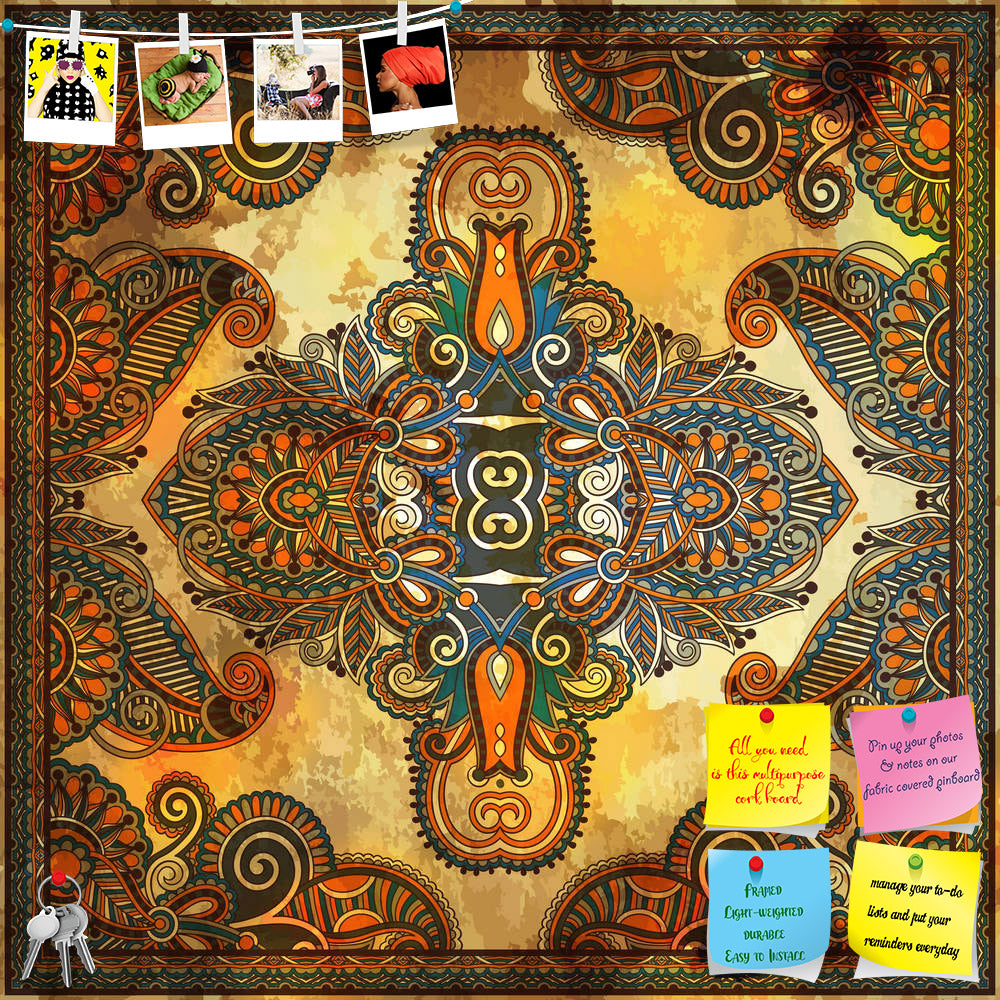 ArtzFolio Ornamental Floral Paisley Bandanna D6 Printed Bulletin Board Notice Pin Board Soft Board | Frameless-Bulletin Boards Frameless-AZSAO18052025BLB_FL_L-Image Code 5002080 Vishnu Image Folio Pvt Ltd, IC 5002080, ArtzFolio, Bulletin Boards Frameless, Abstract, Digital Art, ornamental, floral, paisley, bandanna, d6, printed, bulletin, board, notice, pin, soft, frameless, grunge, traditional, use, this, pattern, design, carpet, shawl, pillow, cushion, pin up board, push pin board, extra large cork board,