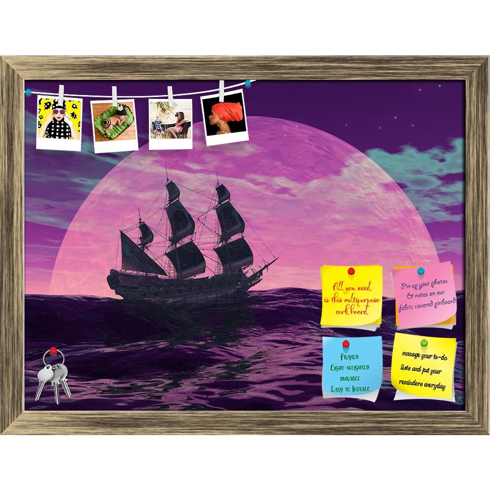 ArtzFolio Flying Dutchman Printed Bulletin Board Notice Pin Board Soft Board | Framed-Bulletin Boards Framed-AZSAO18060237BLB_FR_L-Image Code 5002081 Vishnu Image Folio Pvt Ltd, IC 5002081, ArtzFolio, Bulletin Boards Framed, Landscapes, Digital Art, flying, dutchman, printed, bulletin, board, notice, pin, soft, framed, boat, floating, ocean, front, very, big, full, moon, violet, night, pin up board, push pin board, extra large cork board, big pin board, notice board, small bulletin board, cork board, wall n