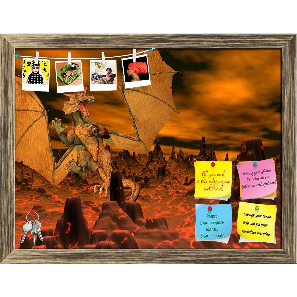 ArtzFolio Dragon Flying Upon Alien Printed Bulletin Board Notice Pin Board Soft Board | Framed-Bulletin Boards Framed-AZSAO18060241BLB_FR_L-Image Code 5002082 Vishnu Image Folio Pvt Ltd, IC 5002082, ArtzFolio, Bulletin Boards Framed, Animals, Fantasy, Digital Art, dragon, flying, upon, alien, printed, bulletin, board, notice, pin, soft, framed, green, red, black, landscape, cloudy, night, pin up board, push pin board, extra large cork board, big pin board, notice board, small bulletin board, cork board, wal