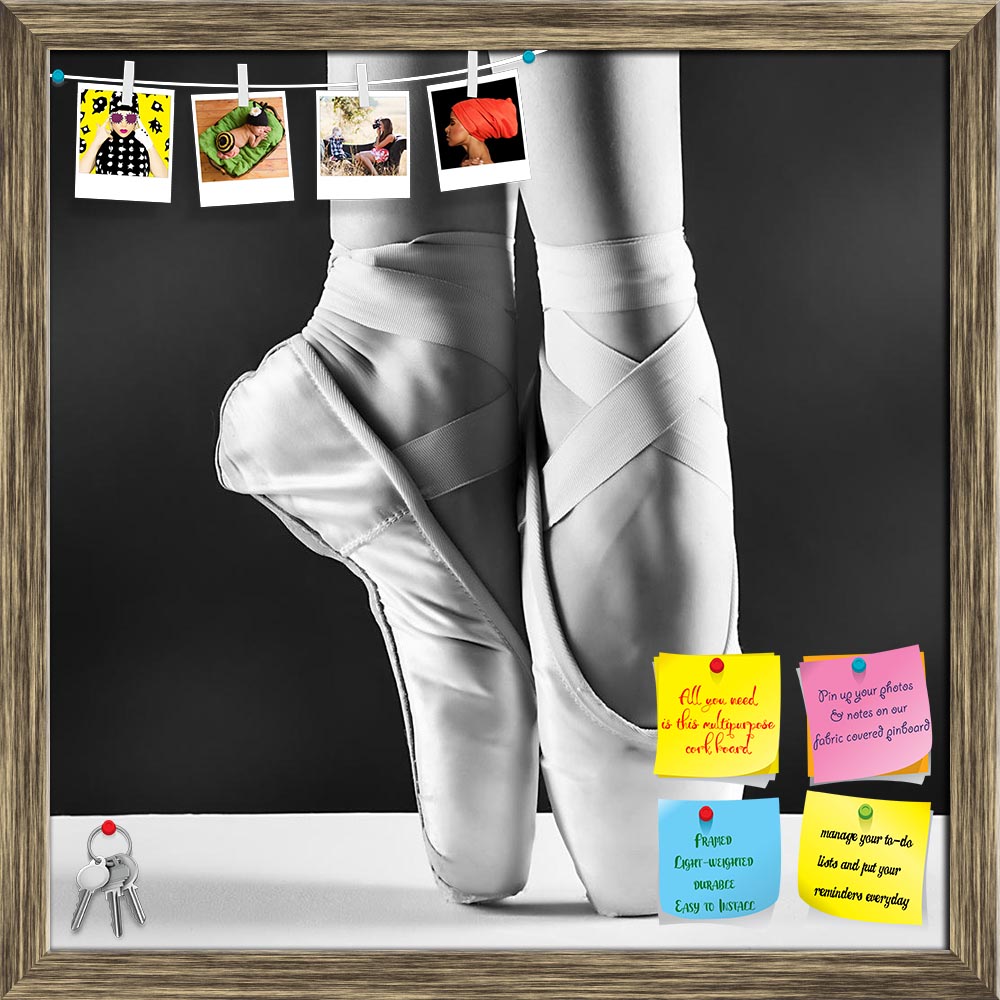 ArtzFolio A Photo Of Ballerina's Pointes Printed Bulletin Board Notice Pin Board Soft Board | Framed-Bulletin Boards Framed-AZSAO18136974BLB_FR_L-Image Code 5002103 Vishnu Image Folio Pvt Ltd, IC 5002103, ArtzFolio, Bulletin Boards Framed, Music & Dance, Photography, a, photo, of, ballerina's, pointes, printed, bulletin, board, notice, pin, soft, framed, black, background, pin up board, push pin board, extra large cork board, big pin board, notice board, small bulletin board, cork board, wall notice board, 