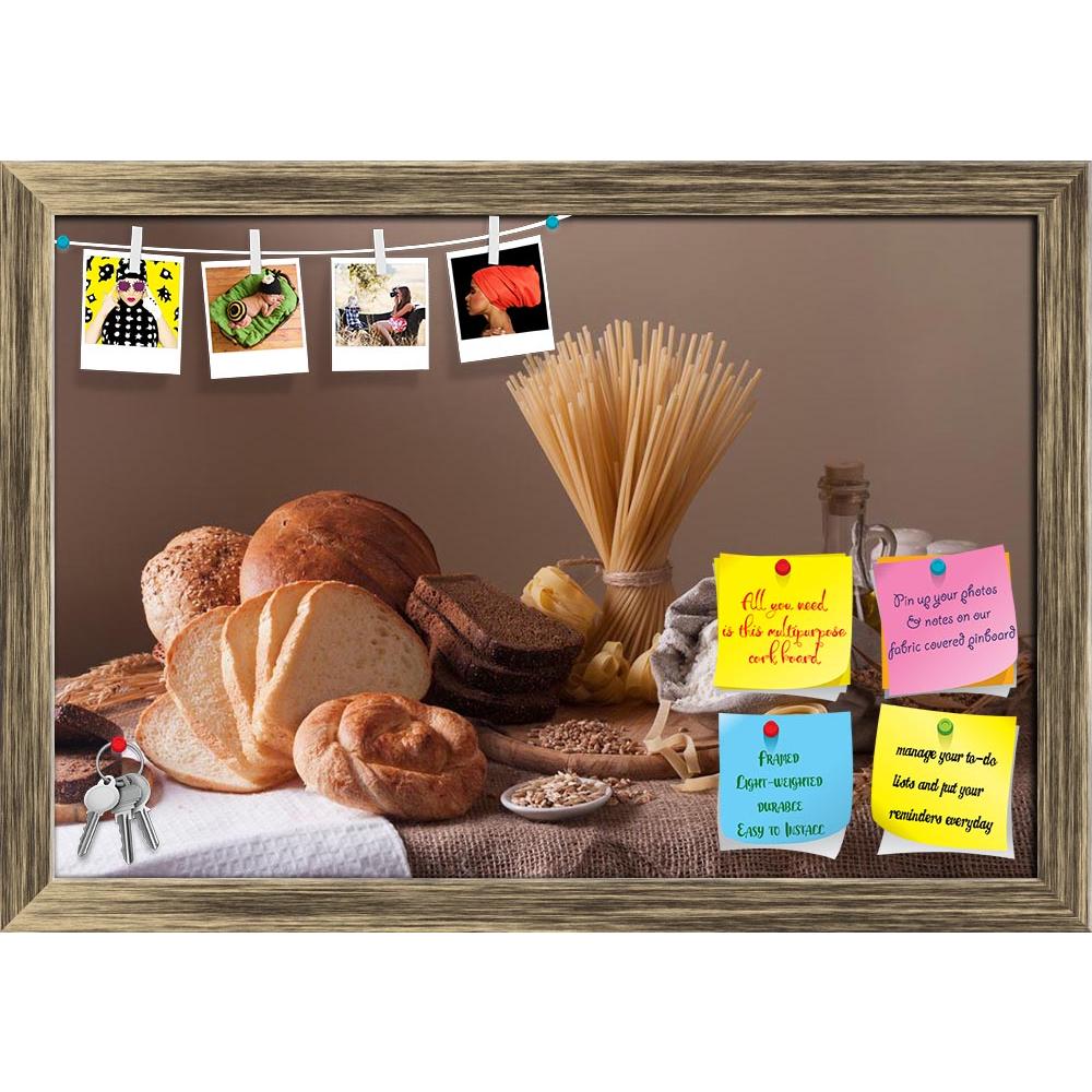 ArtzFolio Photo of Bread, Pasta & Wheat Printed Bulletin Board Notice Pin Board Soft Board | Framed-Bulletin Boards Framed-AZSAO18166473BLB_FR_L-Image Code 5002104 Vishnu Image Folio Pvt Ltd, IC 5002104, ArtzFolio, Bulletin Boards Framed, Food & Beverage, Still Life, Photography, photo, of, bread, pasta, wheat, printed, bulletin, board, notice, pin, soft, framed, still, life, pin up board, push pin board, extra large cork board, big pin board, notice board, small bulletin board, cork board, wall notice boar