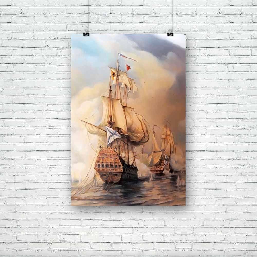 Sailing Vessel Unframed Paper Poster-Paper Posters Unframed-POS_UN-IC 5002107 IC 5002107, Art and Paintings, Boats, Digital, Digital Art, Drawing, Graphic, Illustrations, Impressionism, Landscapes, Nature, Nautical, Paintings, Scenic, sailing, vessel, unframed, paper, poster, oil, painting, old, ship, sailboat, ships, landscape, anchored, art, arts, blue, boat, calm, canvas, classic, detail, fine, free, graphics, harbour, historic, illustration, images, lonely, marina, marine, maritime, mast, masterpiece, p