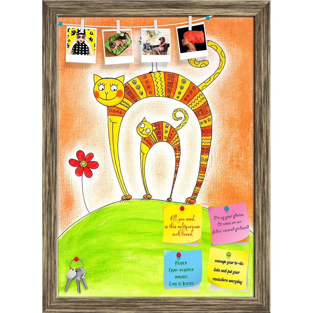 ArtzFolio Cat & Kitten Printed Bulletin Board Notice Pin Board Soft Board | Framed-Bulletin Boards Framed-AZSAO18203531BLB_FR_L-Image Code 5002109 Vishnu Image Folio Pvt Ltd, IC 5002109, ArtzFolio, Bulletin Boards Framed, Animals, Kids, Digital Art, cat, kitten, printed, bulletin, board, notice, pin, soft, framed, child, drawing, watercolor, painting, paper, pin up board, push pin board, extra large cork board, big pin board, notice board, small bulletin board, cork board, wall notice board, giant cork boar