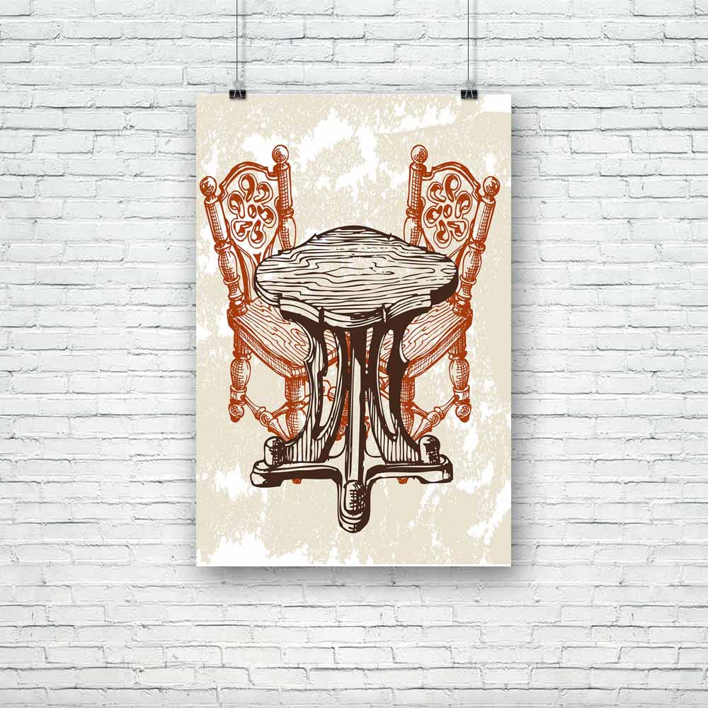 Coffee Shop Unframed Paper Poster-Paper Posters Unframed-POS_UN-IC 5002118 IC 5002118, Ancient, Art and Paintings, Beverage, Countries, Digital, Digital Art, Drawing, Graphic, Historical, Holidays, Illustrations, Kitchen, Medieval, Paintings, Patterns, Retro, Signs, Signs and Symbols, Sketches, Vintage, Wooden, coffee, shop, unframed, paper, poster, art, back, booking, brown, carpentry, chair, classic, convenience, country, craft, creativity, decor, design, dining, room, dinner, elm, environment, fine, fram