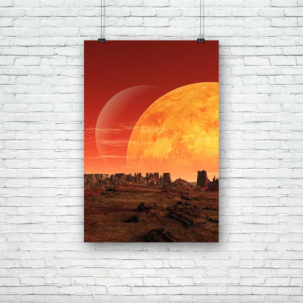 Alien Planet Unframed Paper Poster-Paper Posters Unframed-POS_UN-IC 5002120 IC 5002120, Astronomy, Cosmology, Fantasy, Illustrations, Landscapes, Mountains, Nature, Scenic, Science Fiction, Space, alien, planet, unframed, paper, poster, atmosphere, background, bizarre, clouds, environment, fiction, futuristic, heaven, illusion, illustrated, illustration, landscape, lunar, moon, mountain, mystery, outdoor, red, rock, science, sky, view, wallpaper, world, artzfolio, posters, wall posters, posters for room, po
