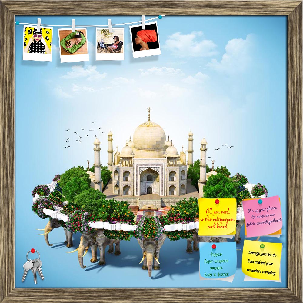 ArtzFolio Taj Mahal Surrounded By Flowers & Trees Printed Bulletin Board Notice Pin Board Soft Board | Framed-Bulletin Boards Framed-AZSAO18238465BLB_FR_L-Image Code 5002121 Vishnu Image Folio Pvt Ltd, IC 5002121, ArtzFolio, Bulletin Boards Framed, Places, Digital Art, taj, mahal, surrounded, by, flowers, trees, printed, bulletin, board, notice, pin, soft, framed, traveling, pin up board, push pin board, extra large cork board, big pin board, notice board, small bulletin board, cork board, wall notice board