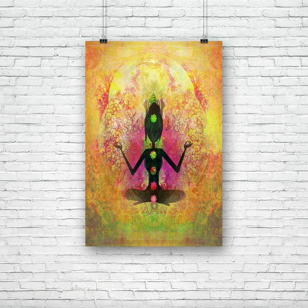 Yoga Lotus Pose D3 Unframed Paper Poster-Paper Posters Unframed-POS_UN-IC 5002128 IC 5002128, Buddhism, Digital, Digital Art, God Buddha, Graphic, Health, Illustrations, Indian, Nature, People, Religion, Religious, Scenic, Spiritual, Sports, Sunsets, yoga, lotus, pose, d3, unframed, paper, poster, healing, aura, chakra, silhouette, beauty, body, breath, buddha, ease, energy, exercise, female, fit, girl, grass, gym, hand, illustration, india, mat, meditation, mystic, peace, quiet, raster, relax, relaxation, 
