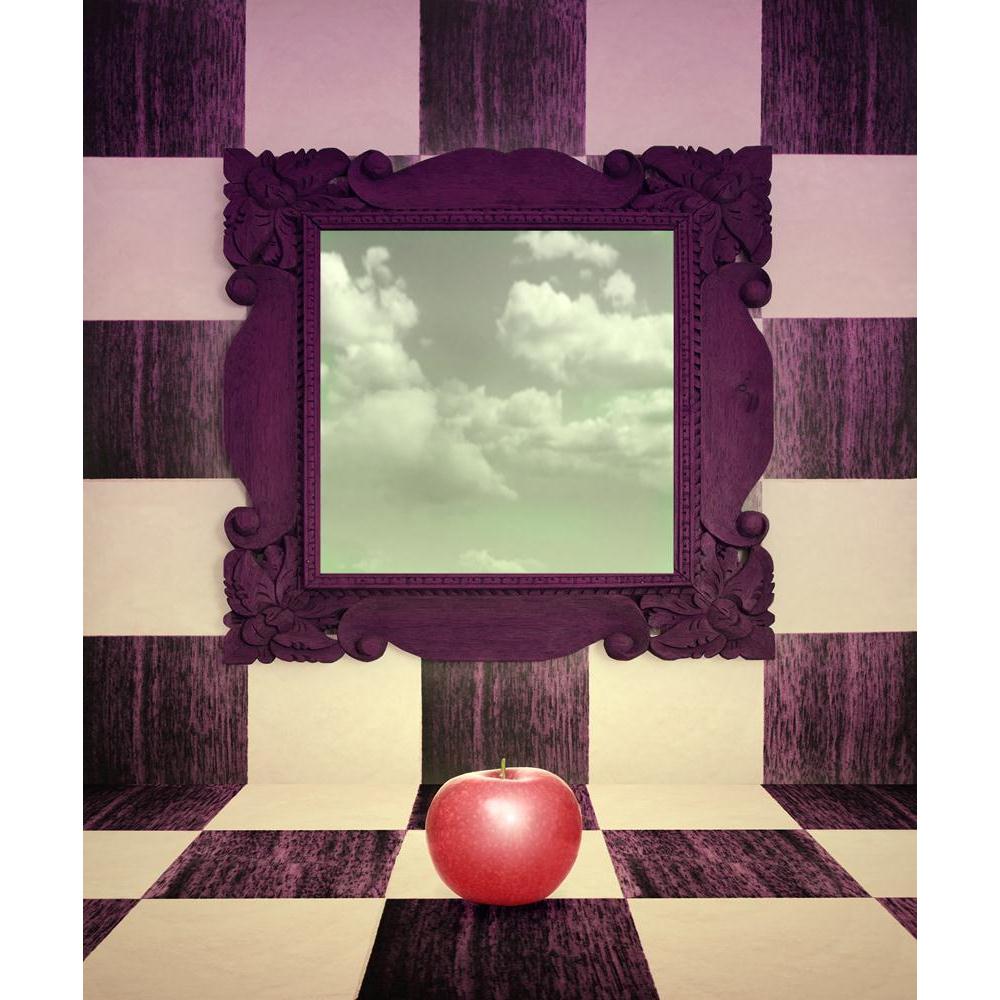 Surreal Artwork Canvas Painting Synthetic Frame-Paintings MDF Framing-AFF_FR-IC 5002133 IC 5002133, Art and Paintings, Collages, Conceptual, Decorative, Fantasy, Fruit and Vegetable, Fruits, Realism, Space, Surrealism, surreal, artwork, canvas, painting, synthetic, frame, apple, art, artistic, background, beautiful, chess, cloud, collage, colorful, composition, concept, creativity, decoration, floor, fruit, imagination, imaginative, imagine, interior, mirror, philosophy, psychology, purple, sky, unique, ver