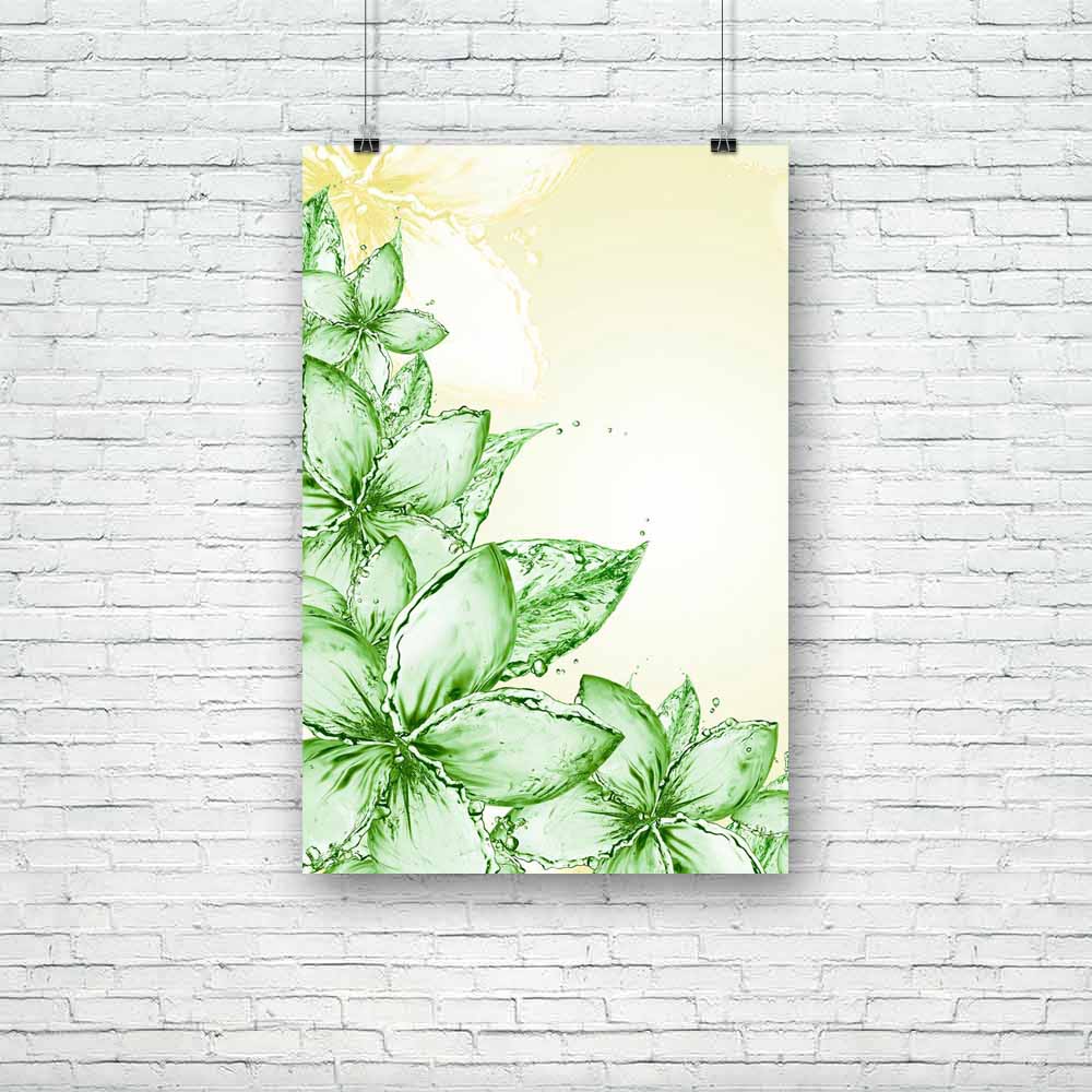 Abstract Romantic Flowers Unframed Paper Poster - Paper Posters Unframed - ArtzFolio.com