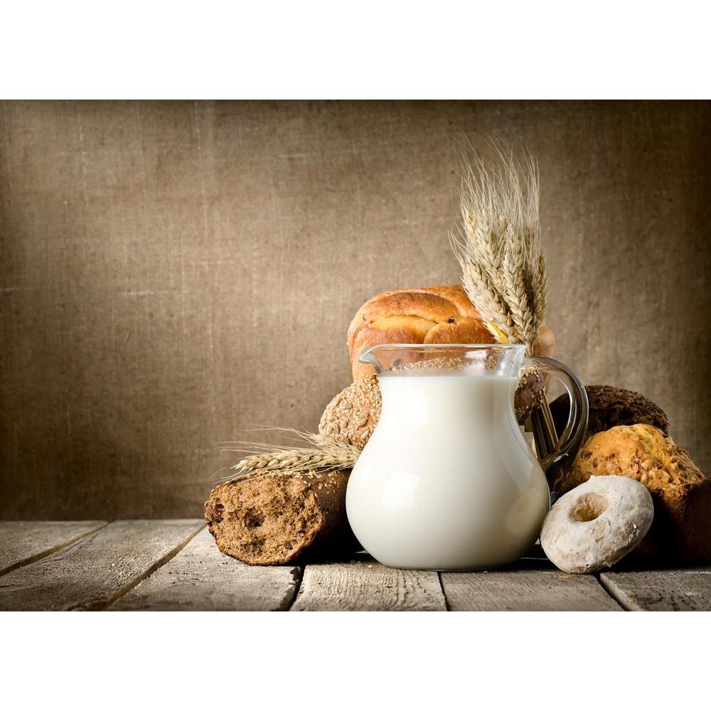Photo of Milk & Bread Canvas Painting Synthetic Frame-Paintings MDF Framing-AFF_FR-IC 5002139 IC 5002139, Cuisine, Food, Food and Beverage, Food and Drink, Photography, Still Life, Wooden, photo, of, milk, bread, canvas, painting, synthetic, frame, nature, morte, still, life, baked, breakfast, brown, bun, cake, cereal, plant, color, image, equipment, fabric, and, drink, freshness, glass, gourmet, grain, products, group, objects, healthy, eating, indoors, jug, kitchen, loaf, old, part, plank, portion, seed, 