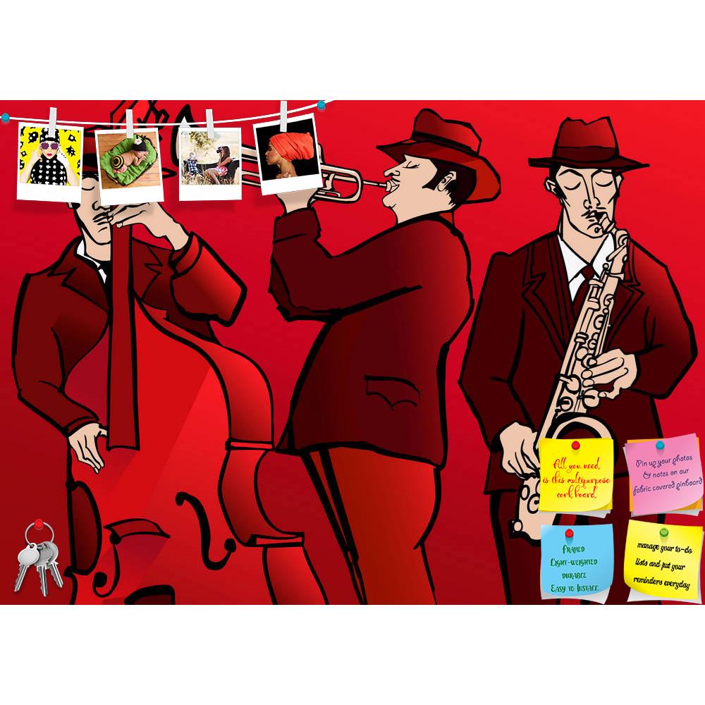 ArtzFolio Jazz Band With Bass Saxophone & Trumpet Printed Bulletin Board Notice Pin Board Soft Board | Frameless-Bulletin Boards Frameless-AZSAO18403010BLB_FL_L-Image Code 5002144 Vishnu Image Folio Pvt Ltd, IC 5002144, ArtzFolio, Bulletin Boards Frameless, Music & Dance, Digital Art, jazz, band, with, bass, saxophone, trumpet, printed, bulletin, board, notice, pin, soft, frameless, illustration, pin up board, push pin board, extra large cork board, big pin board, notice board, small bulletin board, cork bo
