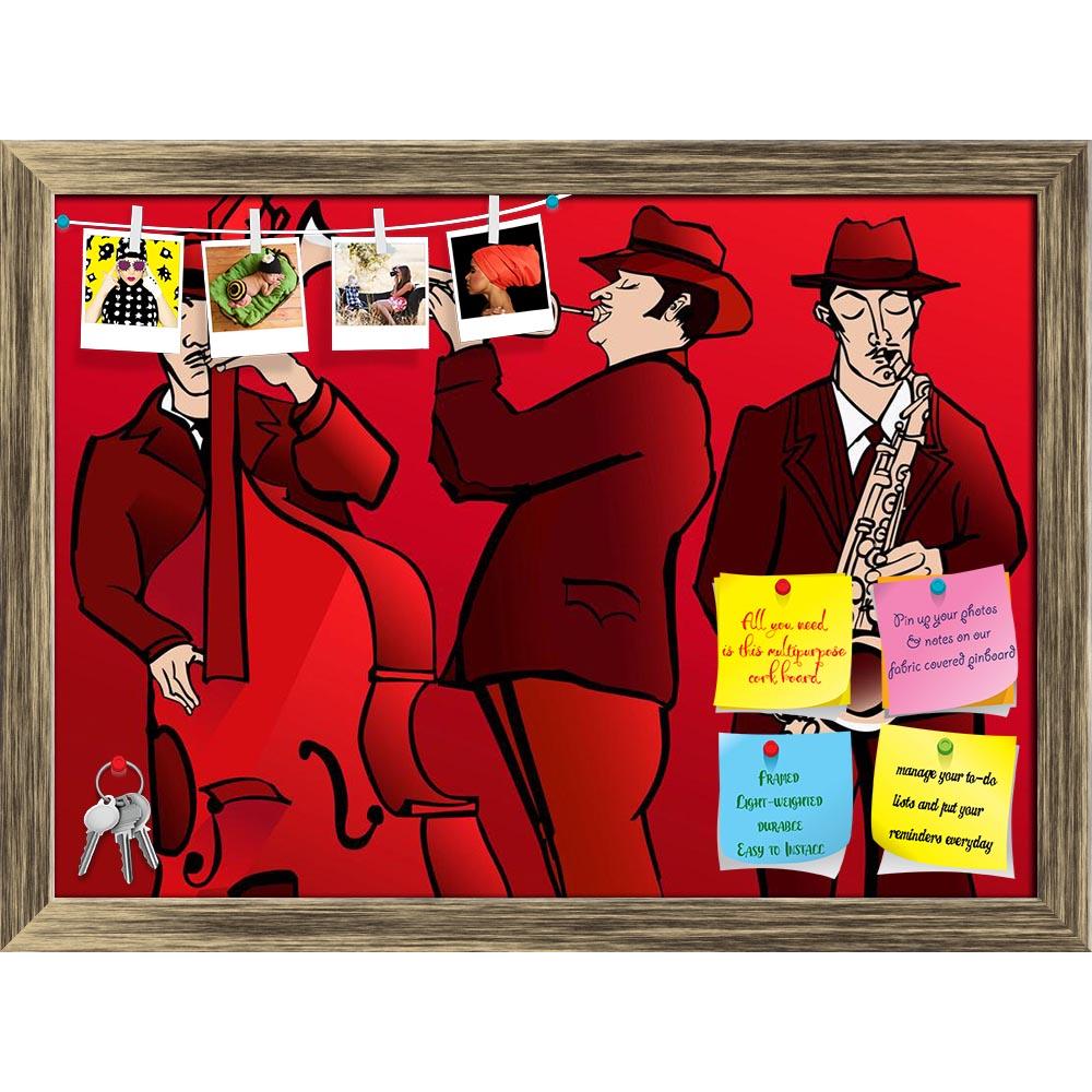 ArtzFolio Jazz Band With Bass Saxophone & Trumpet Printed Bulletin Board Notice Pin Board Soft Board | Framed-Bulletin Boards Framed-AZSAO18403010BLB_FR_L-Image Code 5002144 Vishnu Image Folio Pvt Ltd, IC 5002144, ArtzFolio, Bulletin Boards Framed, Music & Dance, Digital Art, jazz, band, with, bass, saxophone, trumpet, printed, bulletin, board, notice, pin, soft, framed, illustration, pin up board, push pin board, extra large cork board, big pin board, notice board, small bulletin board, cork board, wall no