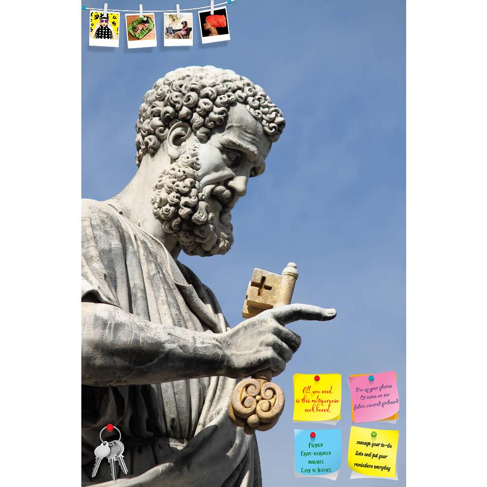 ArtzFolio Statue Of Saint Peter The Apostle, Vatican City Italy Printed Bulletin Board Notice Pin Board Soft Board | Frameless-Bulletin Boards Frameless-AZSAO18430516BLB_FL_L-Image Code 5002146 Vishnu Image Folio Pvt Ltd, IC 5002146, ArtzFolio, Bulletin Boards Frameless, Places, Photography, statue, of, saint, peter, the, apostle, vatican, city, italy, printed, bulletin, board, notice, pin, soft, frameless, state, architecture, art, basilica, building, cathedral, catholic, catholicism, christian, christiani