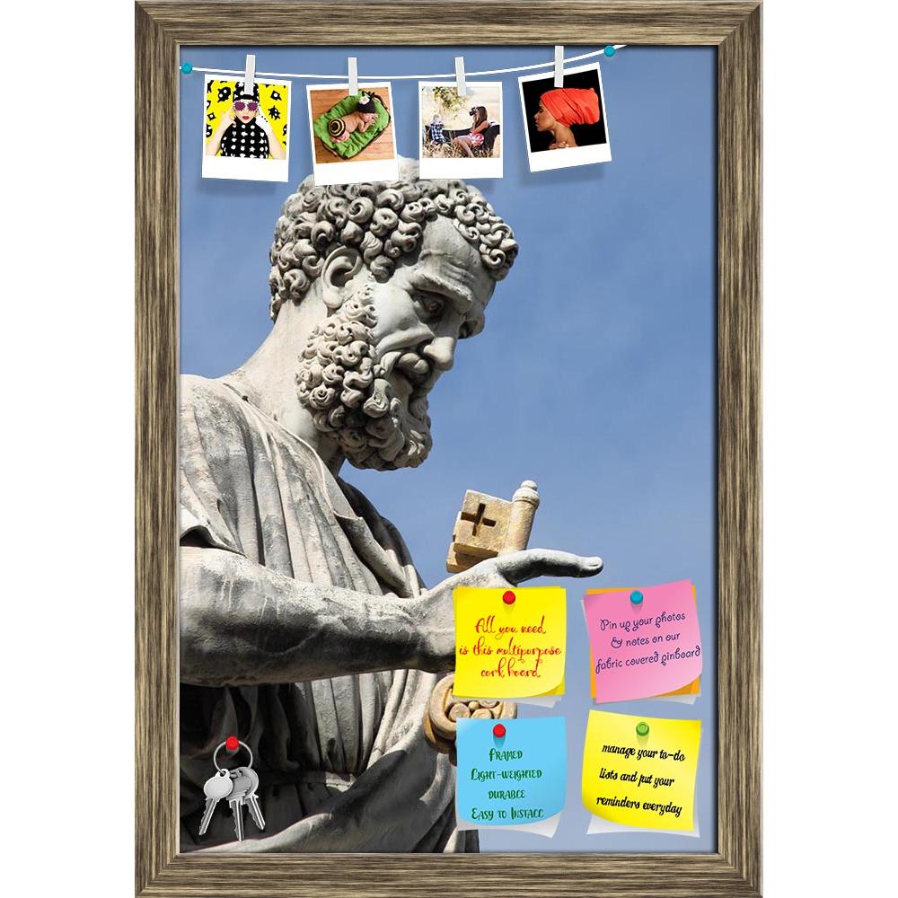 ArtzFolio Statue Of Saint Peter The Apostle, Vatican City Italy Printed Bulletin Board Notice Pin Board Soft Board | Framed-Bulletin Boards Framed-AZSAO18430516BLB_FR_L-Image Code 5002146 Vishnu Image Folio Pvt Ltd, IC 5002146, ArtzFolio, Bulletin Boards Framed, Places, Photography, statue, of, saint, peter, the, apostle, vatican, city, italy, printed, bulletin, board, notice, pin, soft, framed, state, architecture, art, basilica, building, cathedral, catholic, catholicism, christian, christianity, famous, 