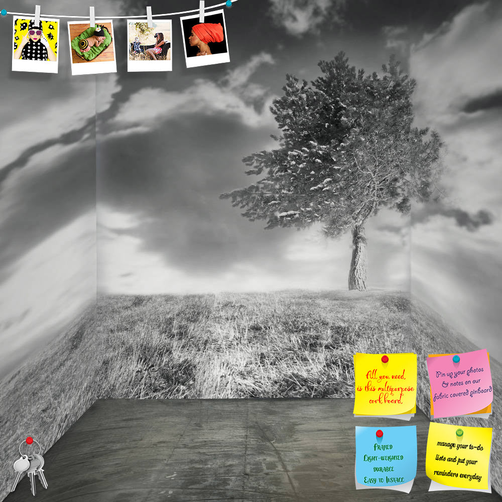 ArtzFolio Fantasy Room With A Picture Of A Landscape Printed Bulletin Board Notice Pin Board Soft Board | Frameless-Bulletin Boards Frameless-AZSAO18532327BLB_FL_L-Image Code 5002158 Vishnu Image Folio Pvt Ltd, IC 5002158, ArtzFolio, Bulletin Boards Frameless, Conceptual, Vintage, Fine Art Reprint, fantasy, room, with, a, picture, of, landscape, printed, bulletin, board, notice, pin, soft, frameless, beautiful, walls, parquet, floor, black, white, pin up board, push pin board, extra large cork board, big pi