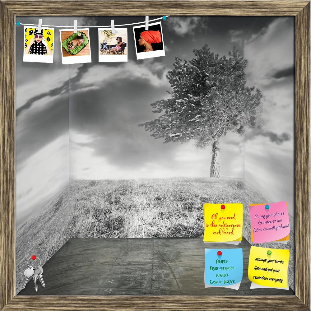 ArtzFolio Fantasy Room With A Picture Of A Landscape Printed Bulletin Board Notice Pin Board Soft Board | Framed-Bulletin Boards Framed-AZSAO18532327BLB_FR_L-Image Code 5002158 Vishnu Image Folio Pvt Ltd, IC 5002158, ArtzFolio, Bulletin Boards Framed, Conceptual, Vintage, Fine Art Reprint, fantasy, room, with, a, picture, of, landscape, printed, bulletin, board, notice, pin, soft, framed, beautiful, walls, parquet, floor, black, white, pin up board, push pin board, extra large cork board, big pin board, not