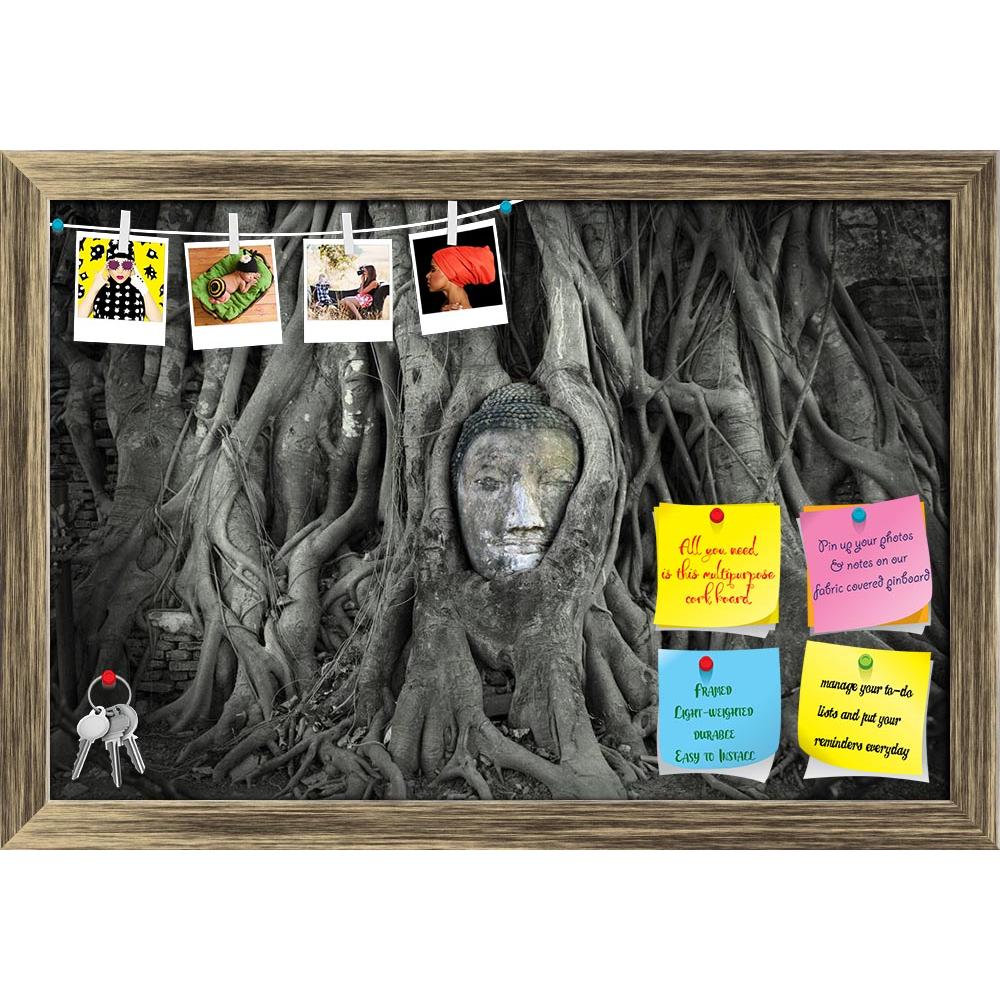 ArtzFolio Buddha In Tree Roots At Ayutthaya Thailand Printed Bulletin Board Notice Pin Board Soft Board | Framed-Bulletin Boards Framed-AZSAO18534734BLB_FR_L-Image Code 5002160 Vishnu Image Folio Pvt Ltd, IC 5002160, ArtzFolio, Bulletin Boards Framed, Religious, Photography, buddha, in, tree, roots, at, ayutthaya, thailand, printed, bulletin, board, notice, pin, soft, framed, head, sandstone, wat, mahathat, pin up board, push pin board, extra large cork board, big pin board, notice board, small bulletin boa