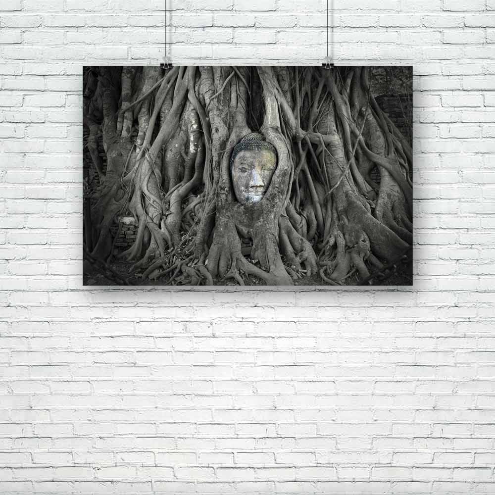 Buddha In Tree Roots At Ayutthaya Thailand Unframed Paper Poster-Paper Posters Unframed-POS_UN-IC 5002160 IC 5002160, Ancient, Automobiles, Buddhism, God Buddha, God Shiv, Hinduism, Historical, Indian, Marble and Stone, Medieval, Transportation, Travel, Tropical, Vehicles, Vietnamese, Vintage, buddha, in, tree, roots, at, ayutthaya, thailand, unframed, paper, poster, angkor, wat, myanmar, laos, shiva, ayuthaya, bagan, bangkok, body, brick, building, cambodia, clouds, face, foggy, forest, head, india, kingdo
