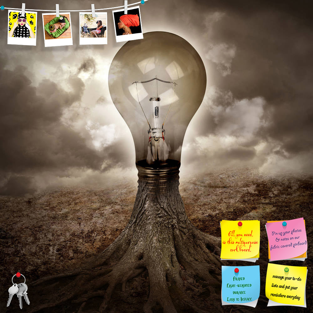 ArtzFolio A Light Bulb Is Growing As A Tree Printed Bulletin Board Notice Pin Board Soft Board | Frameless-Bulletin Boards Frameless-AZSAO18545450BLB_FL_L-Image Code 5002161 Vishnu Image Folio Pvt Ltd, IC 5002161, ArtzFolio, Bulletin Boards Frameless, Conceptual, Digital Art, a, light, bulb, is, growing, as, tree, printed, bulletin, board, notice, pin, soft, frameless, dark, nature, scene, roots, energy, idea, concept, pin up board, push pin board, extra large cork board, big pin board, notice board, small 