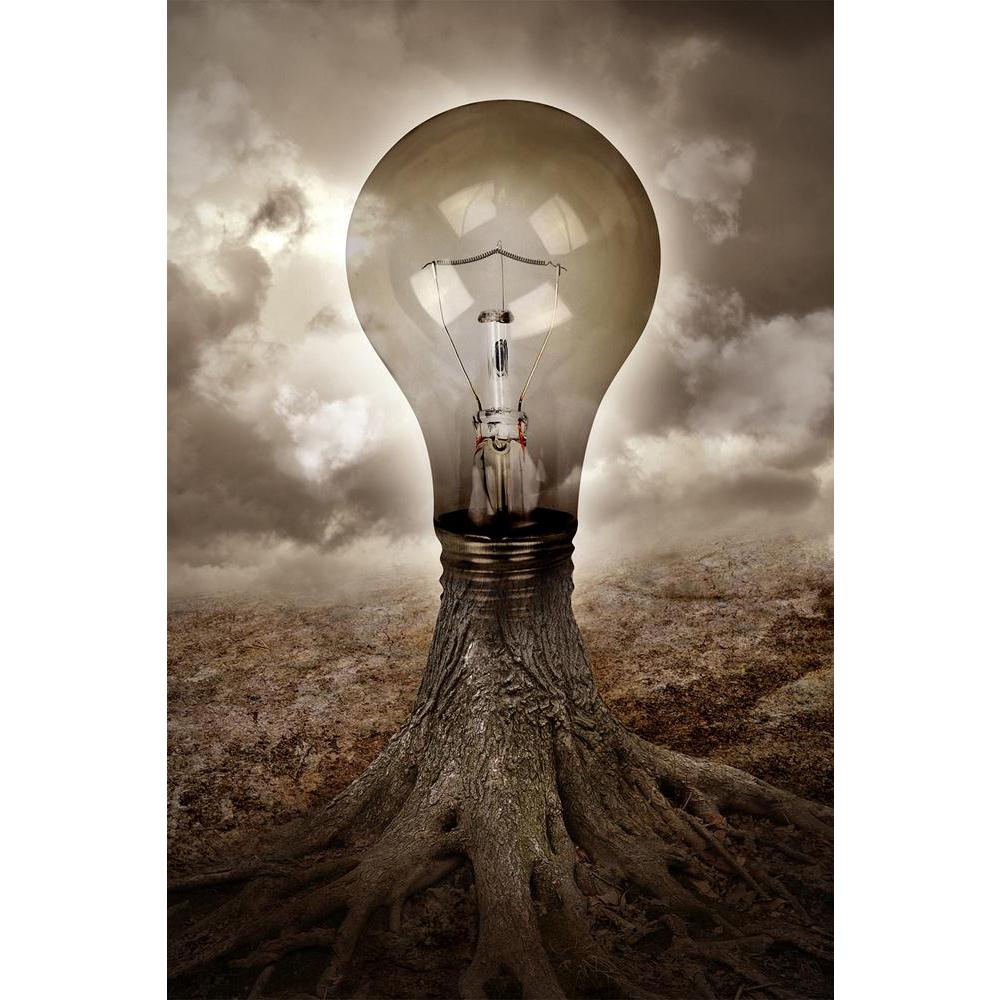 ArtzFolio A Light Bulb Is Growing As A Tree Unframed Paper Poster-Paper Posters Unframed-AZART18545450POS_UN_L-Image Code 5002161 Vishnu Image Folio Pvt Ltd, IC 5002161, ArtzFolio, Paper Posters Unframed, Conceptual, Digital Art, a, light, bulb, is, growing, as, tree, unframed, paper, poster, wall, large, size, for, living, room, home, decoration, big, framed, decor, posters, pitaara, box, modern, art, with, frame, bedroom, amazonbasics, door, drawing, small, decorative, office, reception, multiple, friends
