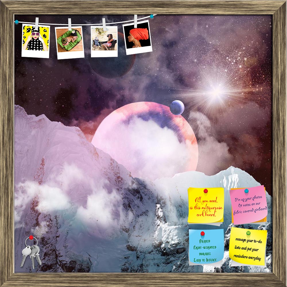 ArtzFolio Planets In Fantasy Space D1 Printed Bulletin Board Notice Pin Board Soft Board | Framed-Bulletin Boards Framed-AZSAO18560784BLB_FR_L-Image Code 5002164 Vishnu Image Folio Pvt Ltd, IC 5002164, ArtzFolio, Bulletin Boards Framed, Fantasy, Places, Digital Art, planets, in, space, d1, printed, bulletin, board, notice, pin, soft, framed, image, fantastic, against, dark, background, pin up board, push pin board, extra large cork board, big pin board, notice board, small bulletin board, cork board, wall n