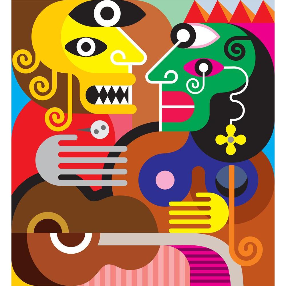 Modern Fine Art Canvas Painting Synthetic Frame-Paintings MDF Framing-AFF_FR-IC 5002169 IC 5002169, Abstract Expressionism, Abstracts, Art and Paintings, Fine Art Reprint, Illustrations, Music, Music and Dance, Music and Musical Instruments, Old Masters, Semi Abstract, modern, fine, art, canvas, painting, synthetic, frame, gypsy, abstract, anger, background, bright, carmen, character, conflict, dispute, emotion, gaudy, guitar, hand, husband, illustration, jealous, jealousy, mad, man, picasso, quarrel, rage,