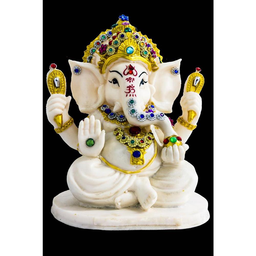 Hindu God Ganesh Canvas Painting Synthetic Frame-Paintings MDF Framing-AFF_FR-IC 5002170 IC 5002170, Art and Paintings, Asian, Botanical, Culture, Ethnic, Festivals, Festivals and Occasions, Festive, Floral, Flowers, God Ganesh, Hinduism, Icons, Indian, Nature, Religion, Religious, Seasons, Spiritual, Traditional, Tribal, World Culture, hindu, god, ganesh, canvas, painting, synthetic, frame, ganesha, ganapati, festival, art, artistic, asia, blessing, bright, clay, colorful, craft, craftsmanship, cute, decor