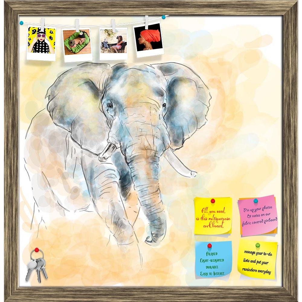 ArtzFolio Elephant Aquarelle Artwork Printed Bulletin Board Notice Pin Board Soft Board | Framed-Bulletin Boards Framed-AZSAO18647297BLB_FR_L-Image Code 5002178 Vishnu Image Folio Pvt Ltd, IC 5002178, ArtzFolio, Bulletin Boards Framed, Animals, Kids, Fine Art Reprint, elephant, aquarelle, artwork, printed, bulletin, board, notice, pin, soft, framed, painting, imitation, pin up board, push pin board, extra large cork board, big pin board, notice board, small bulletin board, cork board, wall notice board, gia