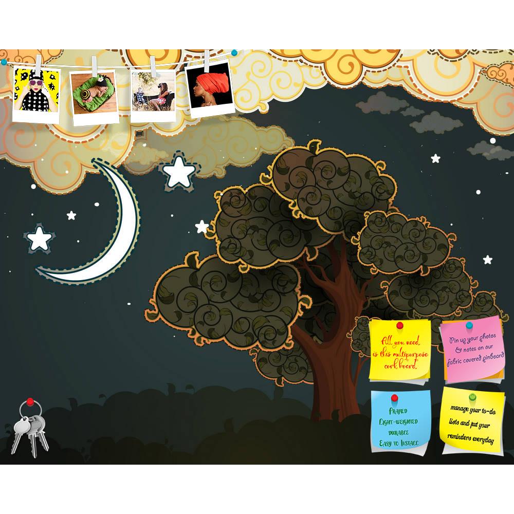 ArtzFolio Cartoon Clouds Moon & Tree Printed Bulletin Board Notice Pin Board Soft Board | Frameless-Bulletin Boards Frameless-AZSAO18707010BLB_FL_L-Image Code 5002182 Vishnu Image Folio Pvt Ltd, IC 5002182, ArtzFolio, Bulletin Boards Frameless, Abstract, Kids, Digital Art, cartoon, clouds, moon, tree, printed, bulletin, board, notice, pin, soft, frameless, pin up board, push pin board, extra large cork board, big pin board, notice board, small bulletin board, cork board, wall notice board, giant cork board,