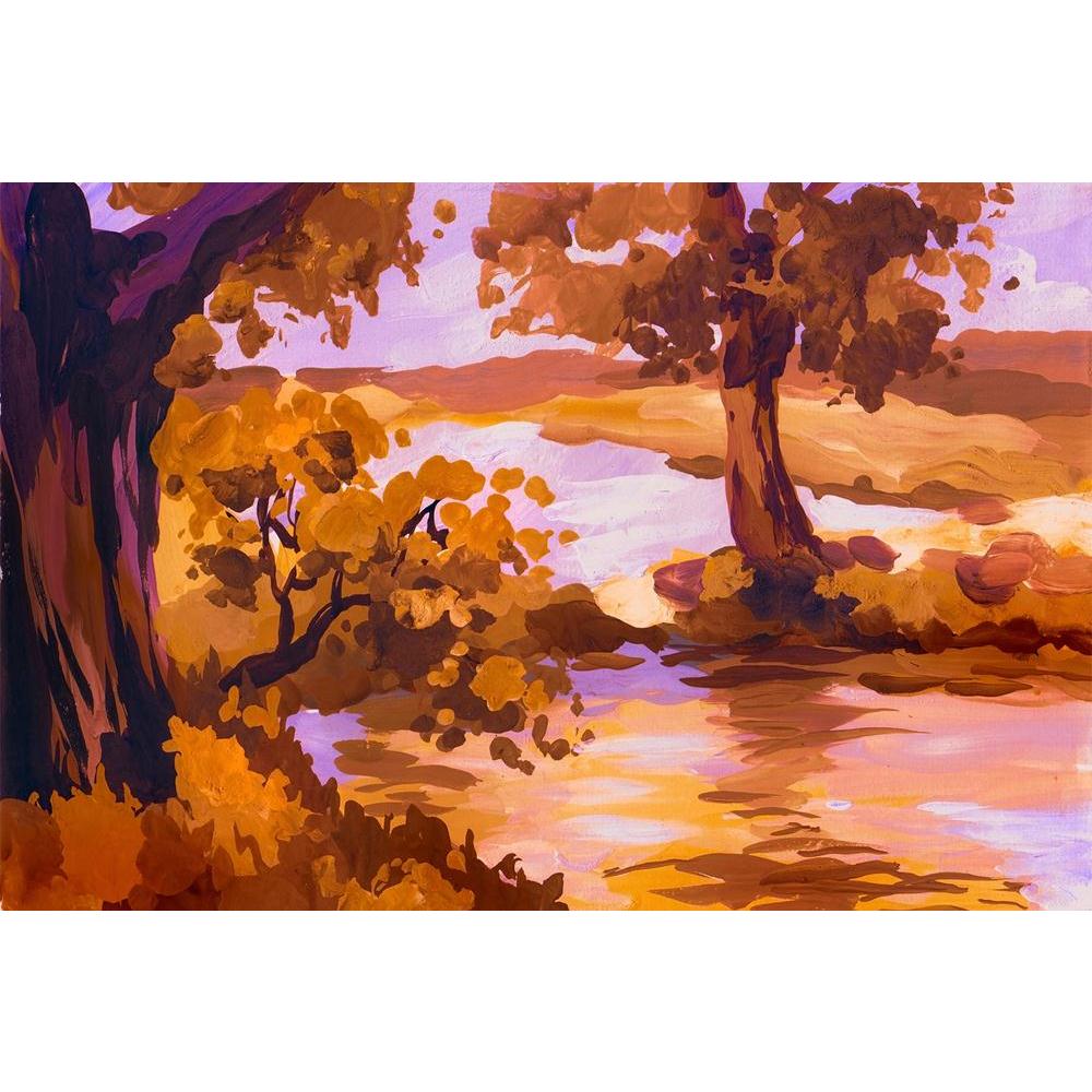 ArtzFolio Autumn Landscape With River Unframed Paper Poster-Paper Posters Unframed-AZART18726019POS_UN_L-Image Code 5002185 Vishnu Image Folio Pvt Ltd, IC 5002185, ArtzFolio, Paper Posters Unframed, Landscapes, Fine Art Reprint, autumn, landscape, with, river, unframed, paper, poster, wall, large, size, for, living, room, home, decoration, big, framed, decor, posters, pitaara, box, modern, art, frame, bedroom, amazonbasics, door, drawing, small, decorative, office, reception, multiple, friends, images, repr
