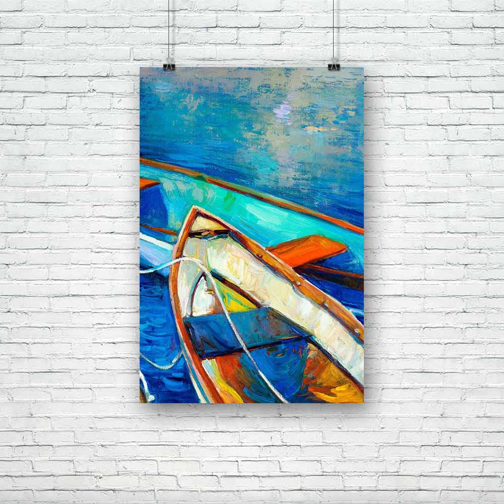 Boat & Jetty D4 Unframed Paper Poster-Paper Posters Unframed-POS_UN-IC 5002193 IC 5002193, Abstract Expressionism, Abstracts, Art and Paintings, Automobiles, Boats, Drawing, Illustrations, Impressionism, Landscapes, Modern Art, Nature, Nautical, Paintings, Scenic, Semi Abstract, Sketches, Sunsets, Transportation, Travel, Vehicles, Watercolour, boat, jetty, d4, unframed, paper, poster, painting, oil, watercolor, landscape, abstract, acrylic, canvas, artwork, art, artist, artistic, backdrop, background, beach