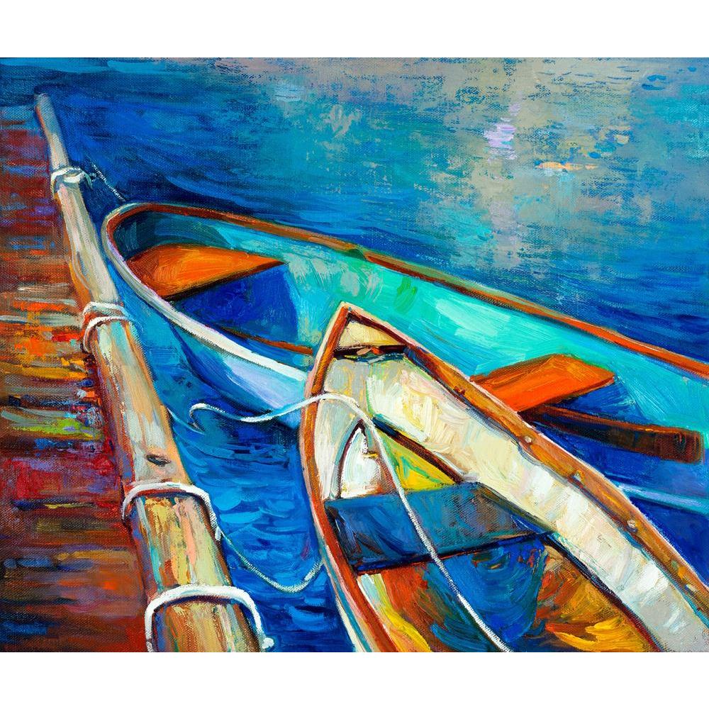 Artwork Of Boat & Jetty Canvas Painting Synthetic Frame-Paintings MDF Framing-AFF_FR-IC 5002193 IC 5002193, Abstract Expressionism, Abstracts, Art and Paintings, Automobiles, Boats, Drawing, Illustrations, Impressionism, Landscapes, Modern Art, Nature, Nautical, Paintings, Scenic, Semi Abstract, Sketches, Sunsets, Transportation, Travel, Vehicles, Watercolour, artwork, of, boat, jetty, canvas, painting, synthetic, frame, oil, watercolor, landscape, abstract, acrylic, art, artist, artistic, backdrop, backgro
