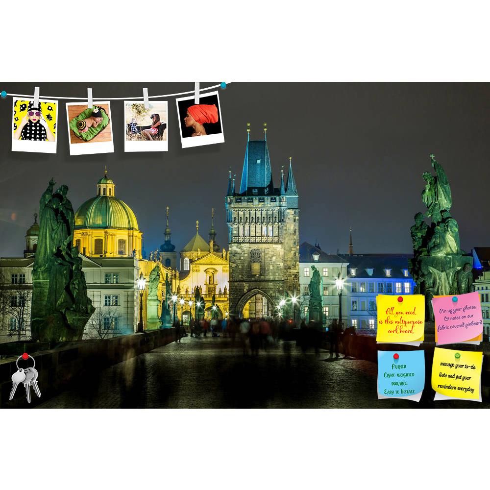 ArtzFolio Charles Bridge In Prague At Night, Czech Republic Printed Bulletin Board Notice Pin Board Soft Board | Frameless-Bulletin Boards Frameless-AZSAO18807958BLB_FL_L-Image Code 5002203 Vishnu Image Folio Pvt Ltd, IC 5002203, ArtzFolio, Bulletin Boards Frameless, Places, Photography, charles, bridge, in, prague, at, night, czech, republic, printed, bulletin, board, notice, pin, soft, frameless, karlov, praha, tower, cathedral, bohemia, clear, town, stone, passage, sculpture, river, cloud, travel, lamp, 