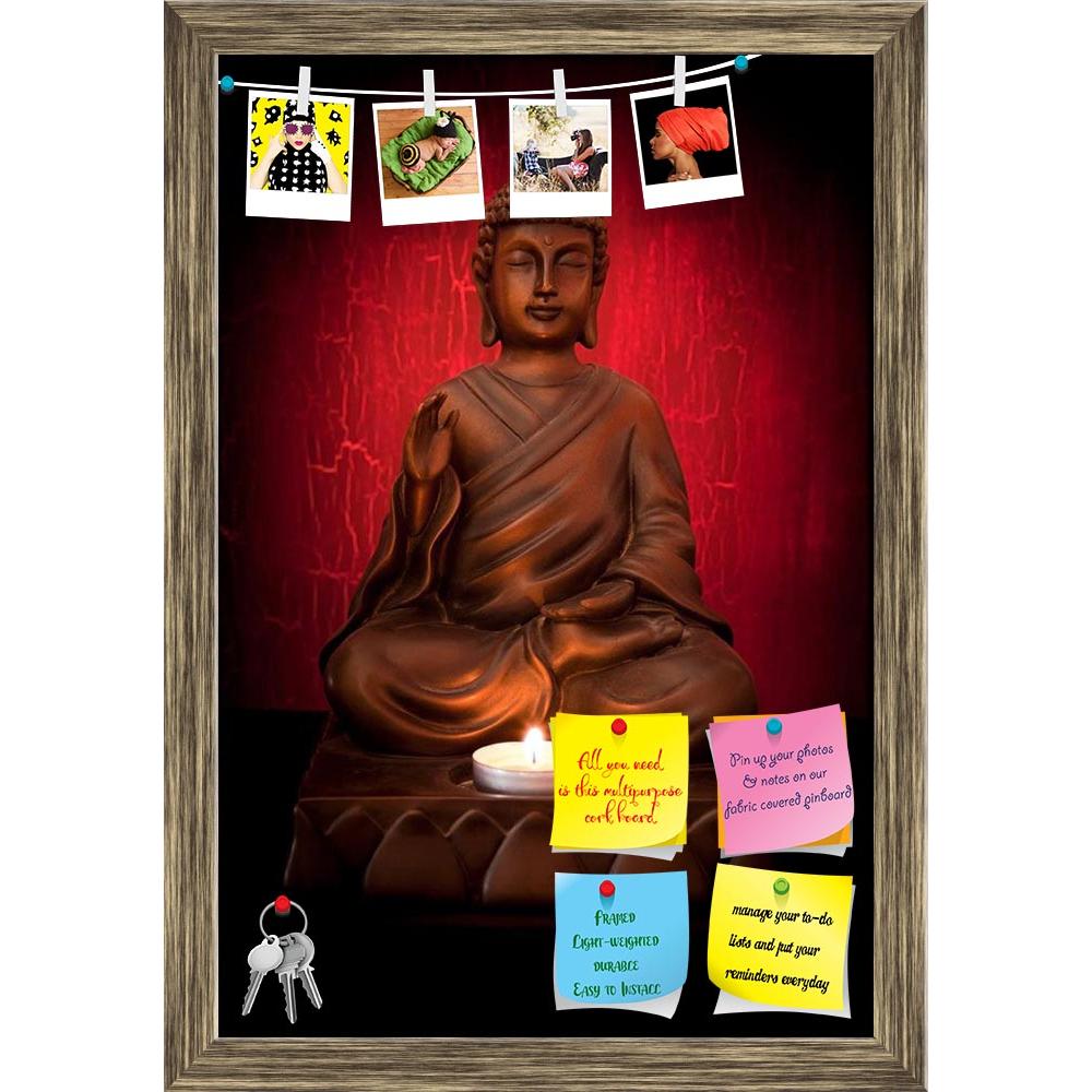 ArtzFolio Meditating Buddha Pose Printed Bulletin Board Notice Pin Board Soft Board | Framed-Bulletin Boards Framed-AZSAO18820008BLB_FR_L-Image Code 5002205 Vishnu Image Folio Pvt Ltd, IC 5002205, ArtzFolio, Bulletin Boards Framed, Religious, Photography, meditating, buddha, pose, printed, bulletin, board, notice, pin, soft, framed, statue, candle, red, background, pin up board, push pin board, extra large cork board, big pin board, notice board, small bulletin board, cork board, wall notice board, giant co