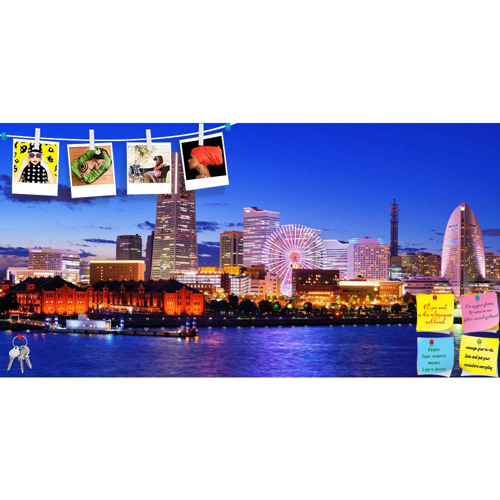 ArtzFolio Skyline Of Yokohama, Japan At Minato, Mirai Bay Printed Bulletin Board Notice Pin Board Soft Board | Frameless-Bulletin Boards Frameless-AZSAO18828717BLB_FL_L-Image Code 5002207 Vishnu Image Folio Pvt Ltd, IC 5002207, ArtzFolio, Bulletin Boards Frameless, Places, Photography, skyline, of, yokohama, japan, at, minato, mirai, bay, printed, bulletin, board, notice, pin, soft, frameless, minato-mirai, ferris, wheel, tourist, attraction, travel, destination, landmark, financial, district, business, arc