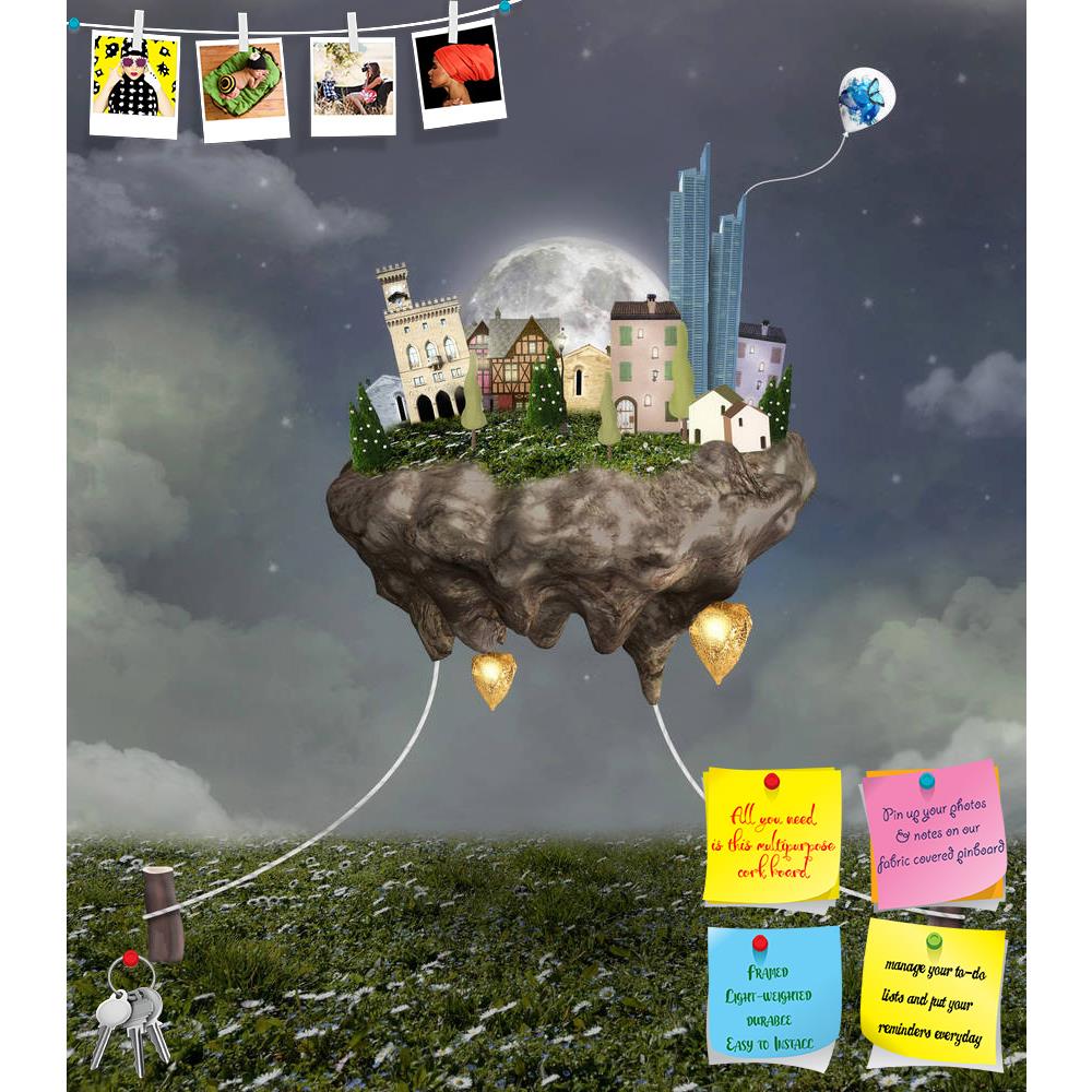 ArtzFolio Flying Town Printed Bulletin Board Notice Pin Board Soft Board | Frameless-Bulletin Boards Frameless-AZSAO18905059BLB_FL_L-Image Code 5002222 Vishnu Image Folio Pvt Ltd, IC 5002222, ArtzFolio, Bulletin Boards Frameless, Fantasy, Kids, Landscapes, Digital Art, flying, town, printed, bulletin, board, notice, pin, soft, frameless, pin up board, push pin board, extra large cork board, big pin board, notice board, small bulletin board, cork board, wall notice board, giant cork board, bulletin board, of