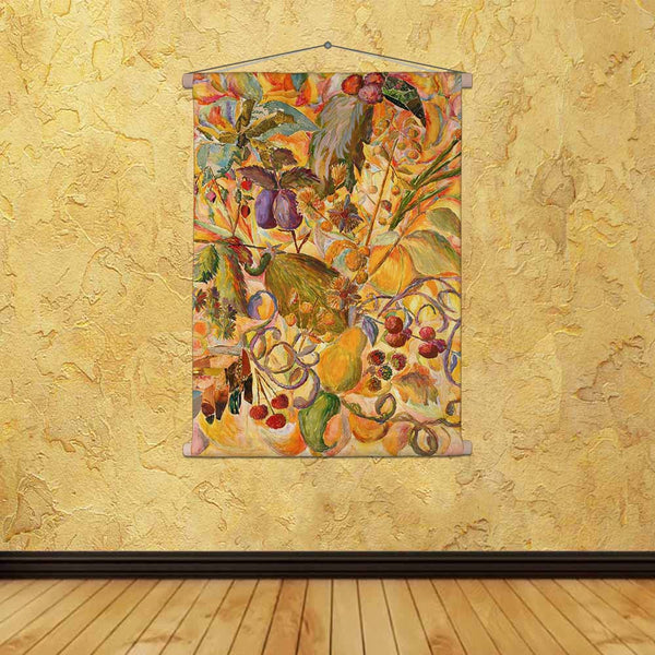 ArtzFolio Fruit & Colours Bright Collage Fabric Painting Tapestry Scroll Art Hanging-Scroll Art-AZART18915523TAP_L-Image Code 5002223 Vishnu Image Folio Pvt Ltd, IC 5002223, ArtzFolio, Scroll Art, Floral, Fine Art Reprint, fruit, colours, bright, collage, canvas, fabric, painting, tapestry, scroll, art, hanging, tapestries, room tapestry, hanging tapestry, huge tapestry, amazonbasics, tapestry cloth, fabric wall hanging, unique tapestries, wall tapestry, small tapestry, tapestry wall decor, cheap tapestries