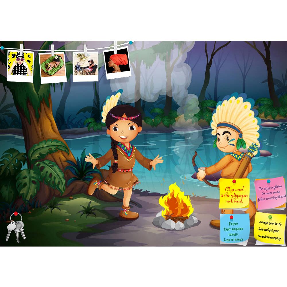 ArtzFolio Young Indians At The Forest Printed Bulletin Board Notice Pin Board Soft Board | Frameless-Bulletin Boards Frameless-AZSAO18983691BLB_FL_L-Image Code 5002238 Vishnu Image Folio Pvt Ltd, IC 5002238, ArtzFolio, Bulletin Boards Frameless, Kids, Digital Art, young, indians, at, the, forest, printed, bulletin, board, notice, pin, soft, frameless, illustration, two, pin up board, push pin board, extra large cork board, big pin board, notice board, small bulletin board, cork board, wall notice board, gia