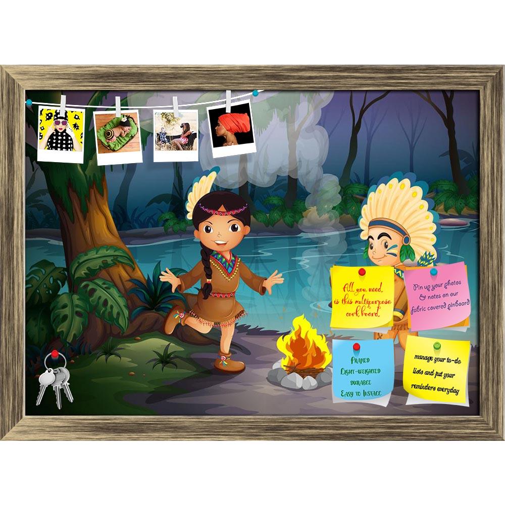 ArtzFolio Young Indians At The Forest Printed Bulletin Board Notice Pin Board Soft Board | Framed-Bulletin Boards Framed-AZSAO18983691BLB_FR_L-Image Code 5002238 Vishnu Image Folio Pvt Ltd, IC 5002238, ArtzFolio, Bulletin Boards Framed, Kids, Digital Art, young, indians, at, the, forest, printed, bulletin, board, notice, pin, soft, framed, illustration, two, pin up board, push pin board, extra large cork board, big pin board, notice board, small bulletin board, cork board, wall notice board, giant cork boar