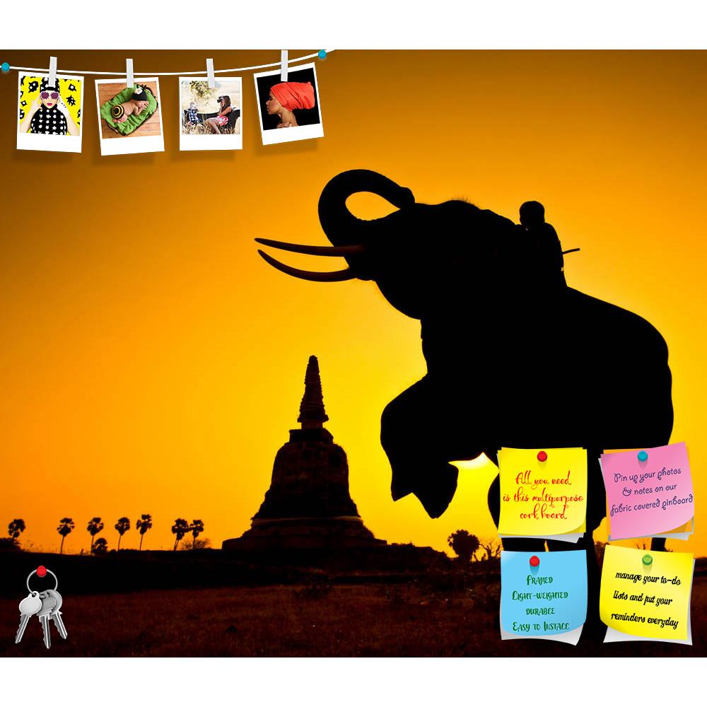 ArtzFolio Elephant Ayutthaya Thailand Printed Bulletin Board Notice Pin Board Soft Board | Frameless-Bulletin Boards Frameless-AZSAO19037814BLB_FL_L-Image Code 5002246 Vishnu Image Folio Pvt Ltd, IC 5002246, ArtzFolio, Bulletin Boards Frameless, Animals, Photography, elephant, ayutthaya, thailand, printed, bulletin, board, notice, pin, soft, frameless, silhouettes, rural, province, pin up board, push pin board, extra large cork board, big pin board, notice board, small bulletin board, cork board, wall notic