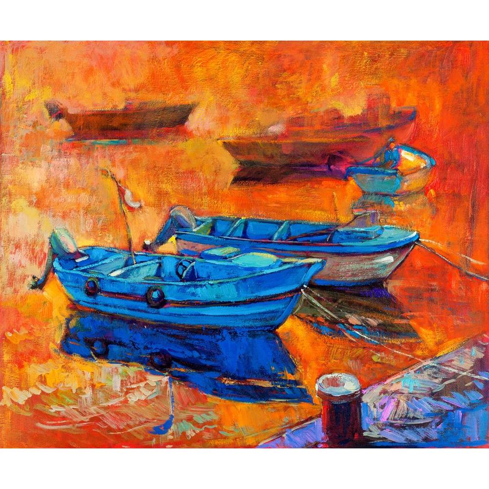 Artwork Of Boats & Jetty Canvas Painting Synthetic Frame-Paintings MDF Framing-AFF_FR-IC 5002261 IC 5002261, Abstract Expressionism, Abstracts, Art and Paintings, Automobiles, Boats, Drawing, Illustrations, Impressionism, Landscapes, Modern Art, Nature, Nautical, Paintings, Scenic, Semi Abstract, Sketches, Sunsets, Transportation, Travel, Vehicles, Watercolour, artwork, of, jetty, canvas, painting, synthetic, frame, oil, abstract, art, acrylic, artist, artistic, backdrop, background, beach, blue, boat, brig