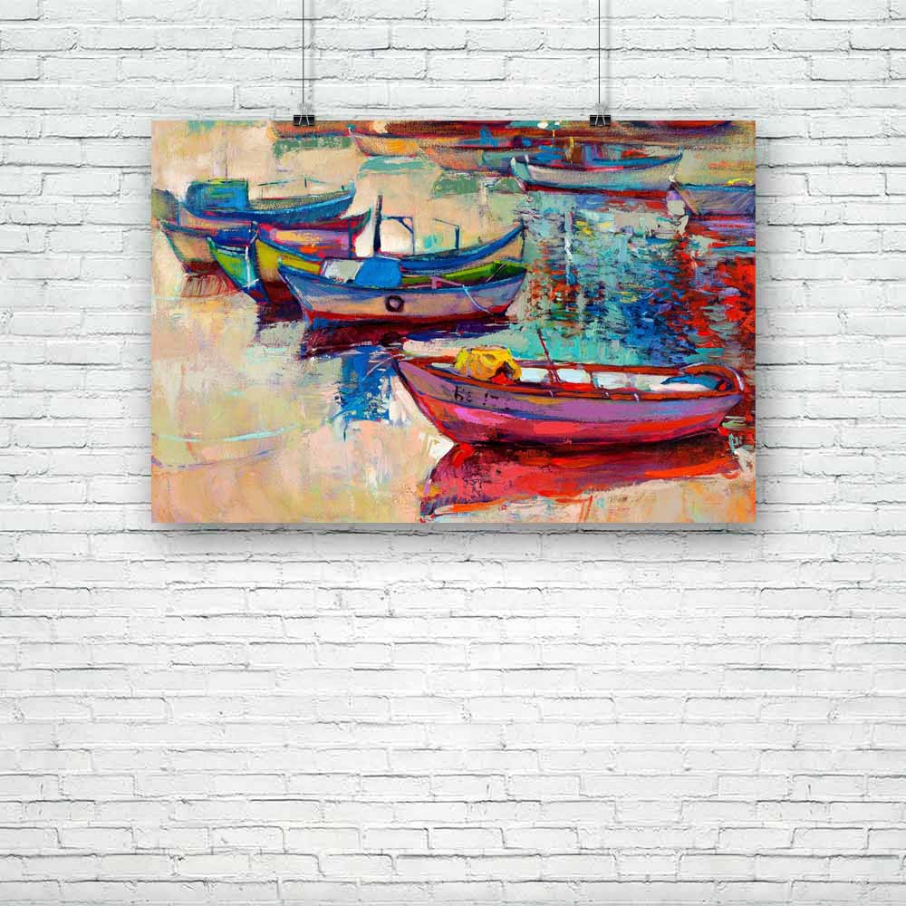Boats & Jetty D3 Unframed Paper Poster-Paper Posters Unframed-POS_UN-IC 5002262 IC 5002262, Abstract Expressionism, Abstracts, Art and Paintings, Automobiles, Boats, Drawing, Illustrations, Impressionism, Landscapes, Modern Art, Nature, Nautical, Paintings, Scenic, Semi Abstract, Sketches, Sunsets, Transportation, Travel, Vehicles, Watercolour, jetty, d3, unframed, paper, poster, oil, painting, abstract, acrylic, art, artist, artistic, artwork, backdrop, background, beach, blue, boat, bright, canvas, color,