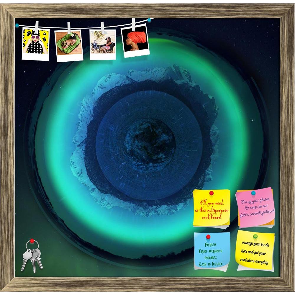 ArtzFolio Little Planet With Alaskan Mountains, Water & Earth Printed Bulletin Board Notice Pin Board Soft Board | Framed-Bulletin Boards Framed-AZSAO19182220BLB_FR_L-Image Code 5002263 Vishnu Image Folio Pvt Ltd, IC 5002263, ArtzFolio, Bulletin Boards Framed, Surrealism, Digital Art, little, planet, with, alaskan, mountains, water, earth, printed, bulletin, board, notice, pin, soft, framed, created, photo, manipulation, pin up board, push pin board, extra large cork board, big pin board, notice board, smal