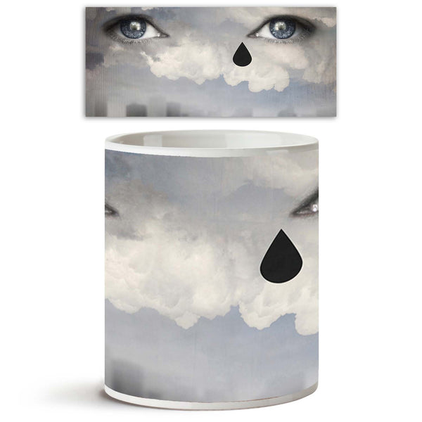 Two Human Eyes Crying Up From The Clouds Ceramic Coffee Tea Mug Inside White-Coffee Mugs-MUG-IC 5002280 IC 5002280, Art and Paintings, Cities, City Views, Collages, Conceptual, Fantasy, Modern Art, Skylines, Surrealism, two, human, eyes, crying, up, from, the, clouds, ceramic, coffee, tea, mug, inside, white, art, artistic, background, beautiful, cloud, cloudy, collage, composition, concept, cover, creation, creativity, cry, dreaming, eye, humanity, idea, intense, inventive, lifestyle, modern, modernity, pa
